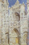 Claude Monet The sun of the main entrance of the Rouen Cathedral oil painting on canvas